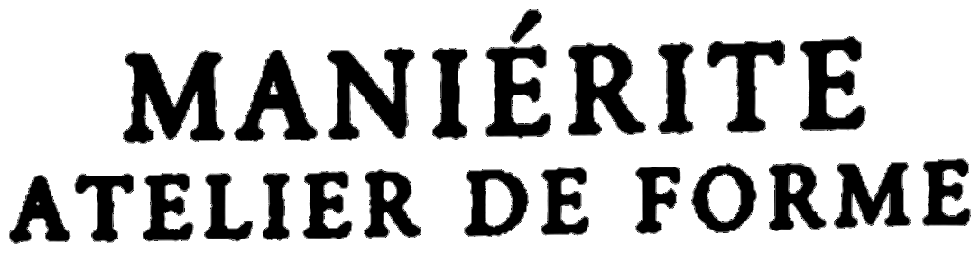 MANIÉRITE ATELIER DE FORME logo